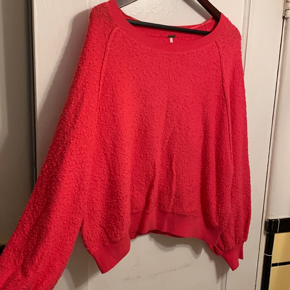 Free People Sweater Barbie Pink